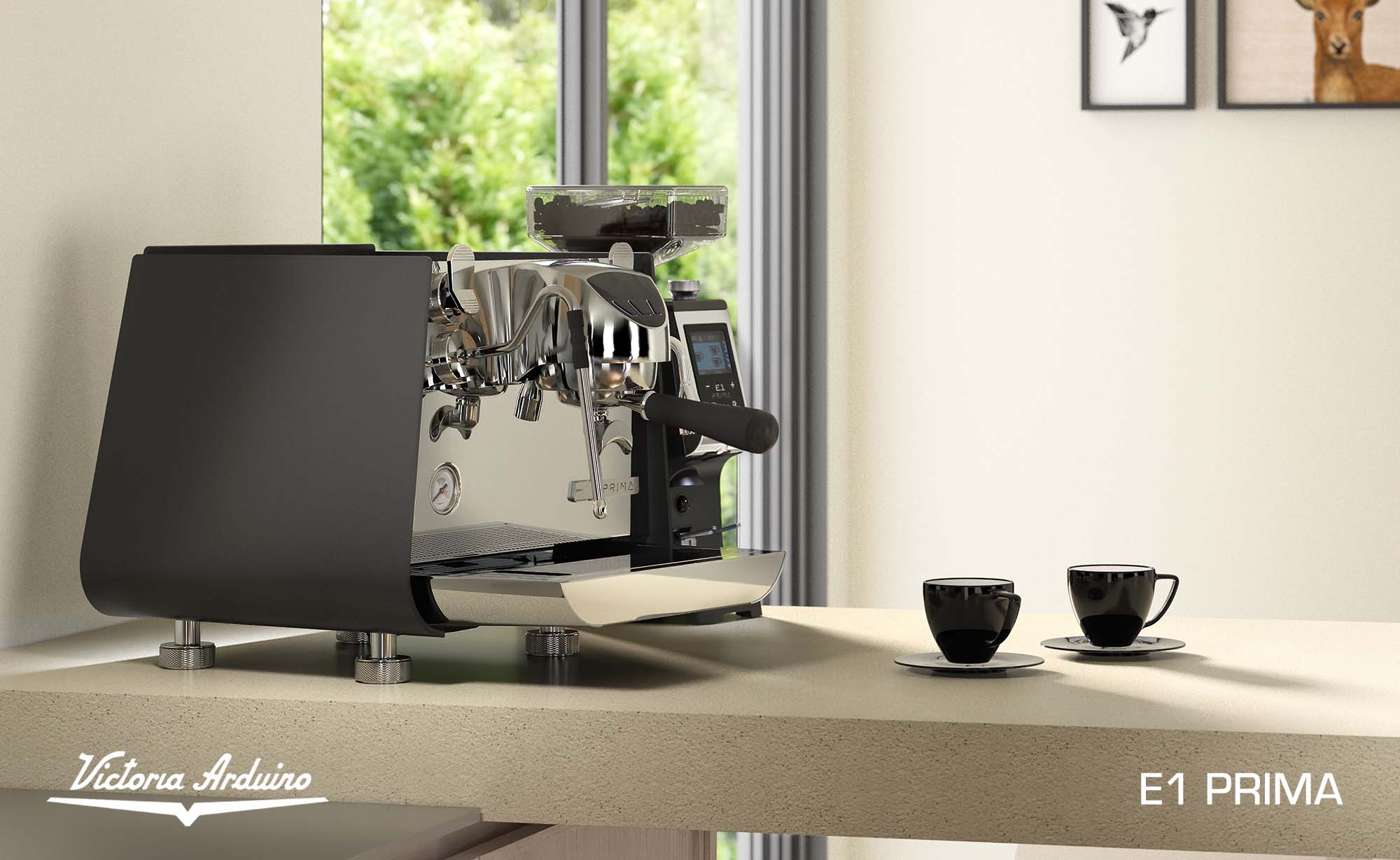 Eagle One Prima Single Group Espresso Machine, Dual Boiler, Volumetric Dosing, App Control, Steam‑by‑Wire Wand, Tank or Direct Plumb – Black