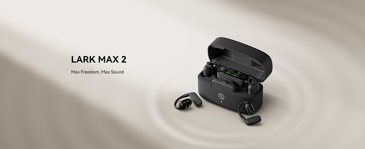 Hollyland LARK MAX 2 Combo 4-Person Wireless Microphone System (Space Gray)