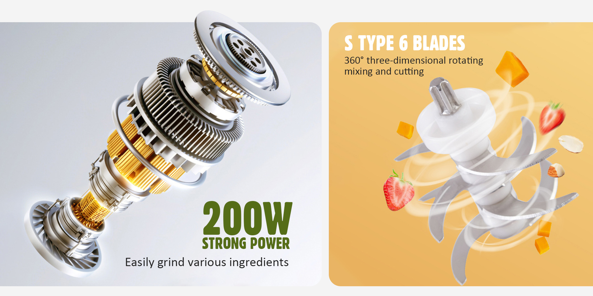 300ml Baby Food Processor Toddler Food Maker Food Blender for Newborn Food Grinder Masher with Tools