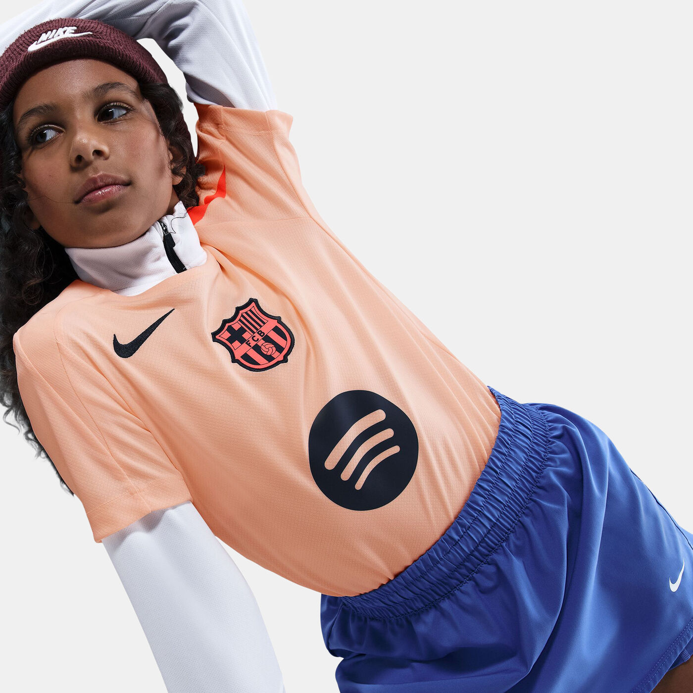 Kids' FC Barceona Strike Third Total 90 Football Top