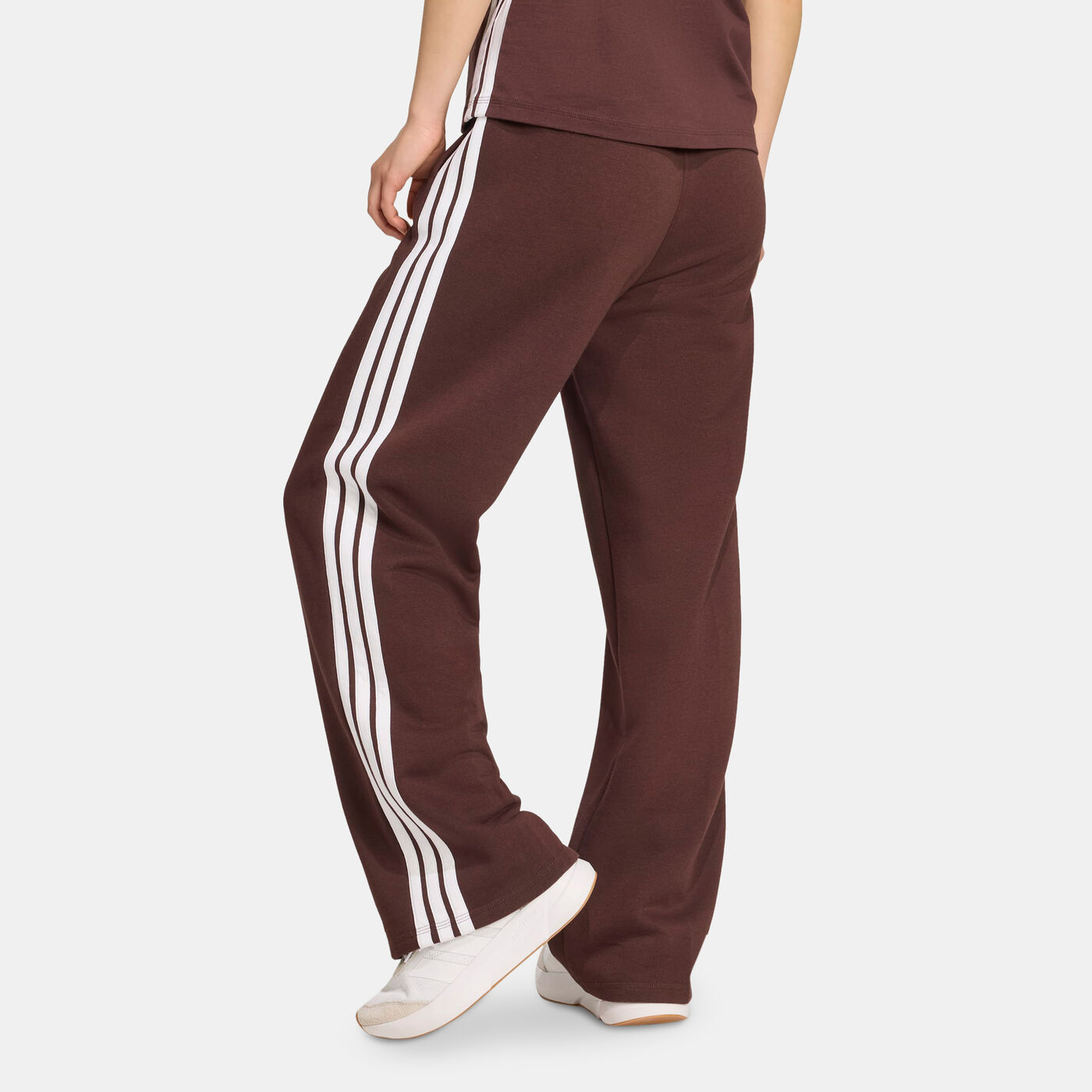 Women's Essentials 3-Stripes Open-Hem Fleece Joggers
