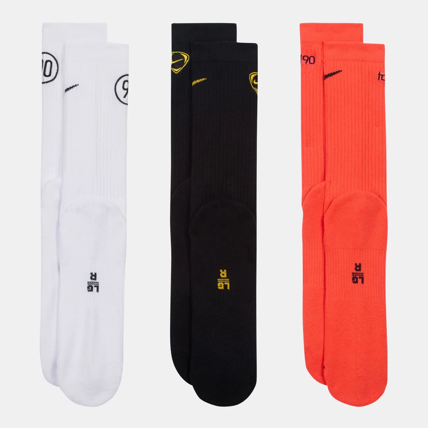 Total 90 Everyday Cushioned Crew Socks (3 Pairs)