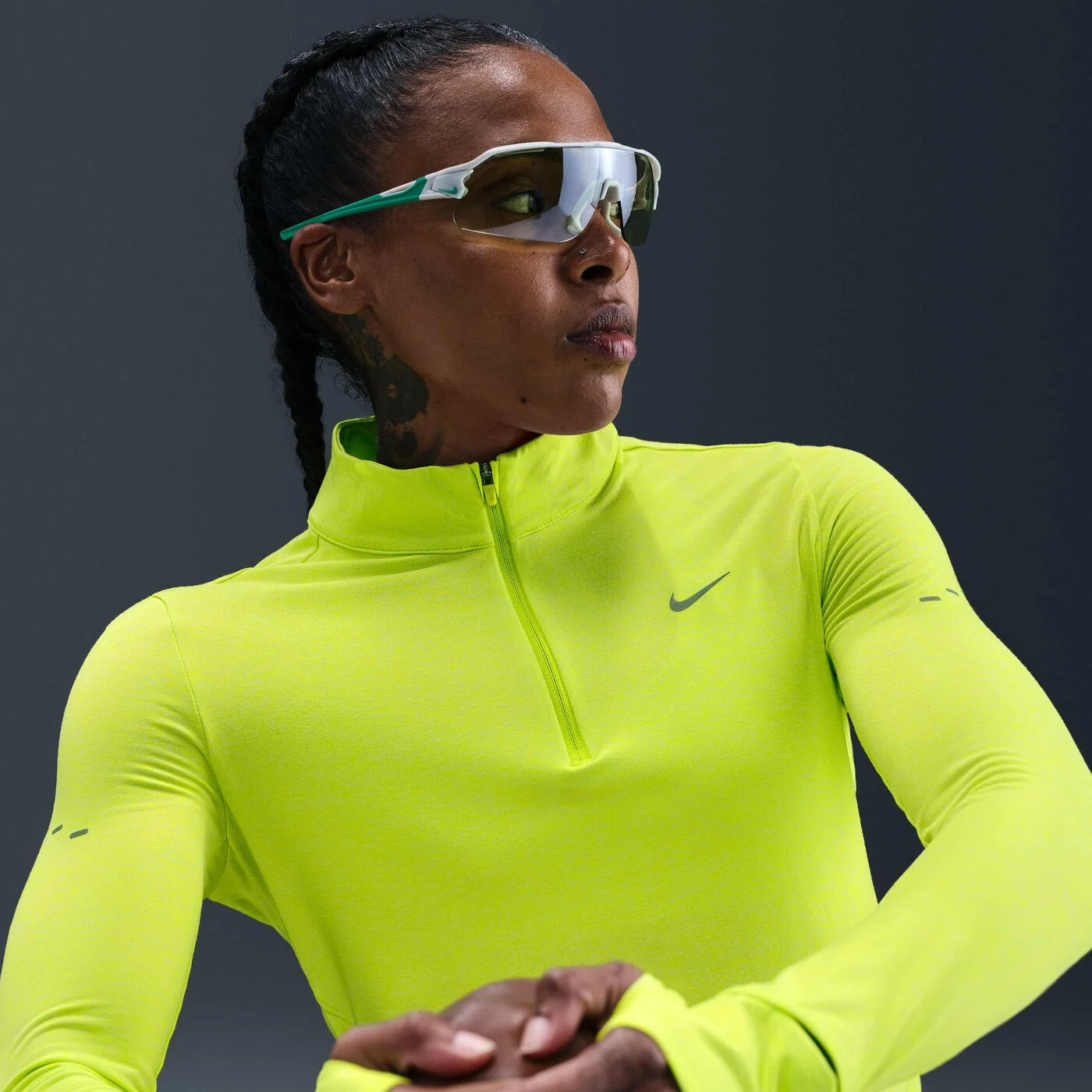 Women's Swift Dri-FIT UV 1/4-Zip Running Top