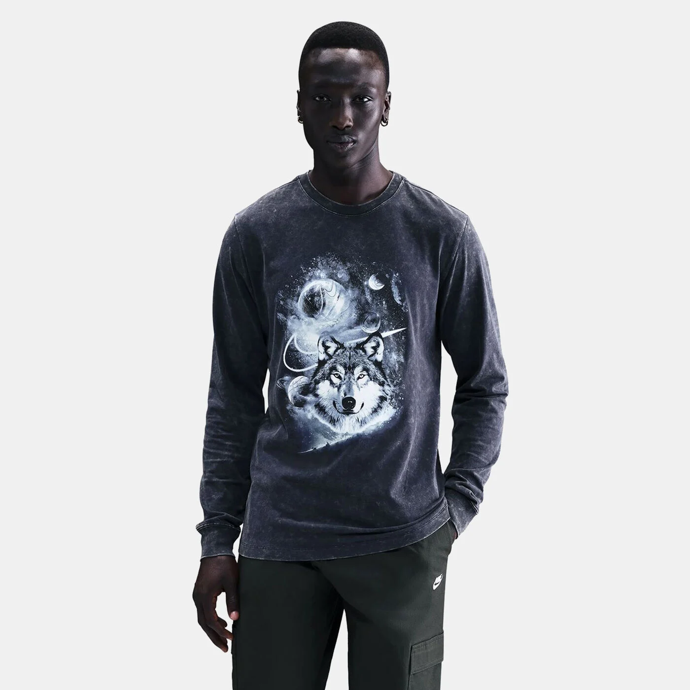 Men's Long-Sleeve Basketball T-Shirt