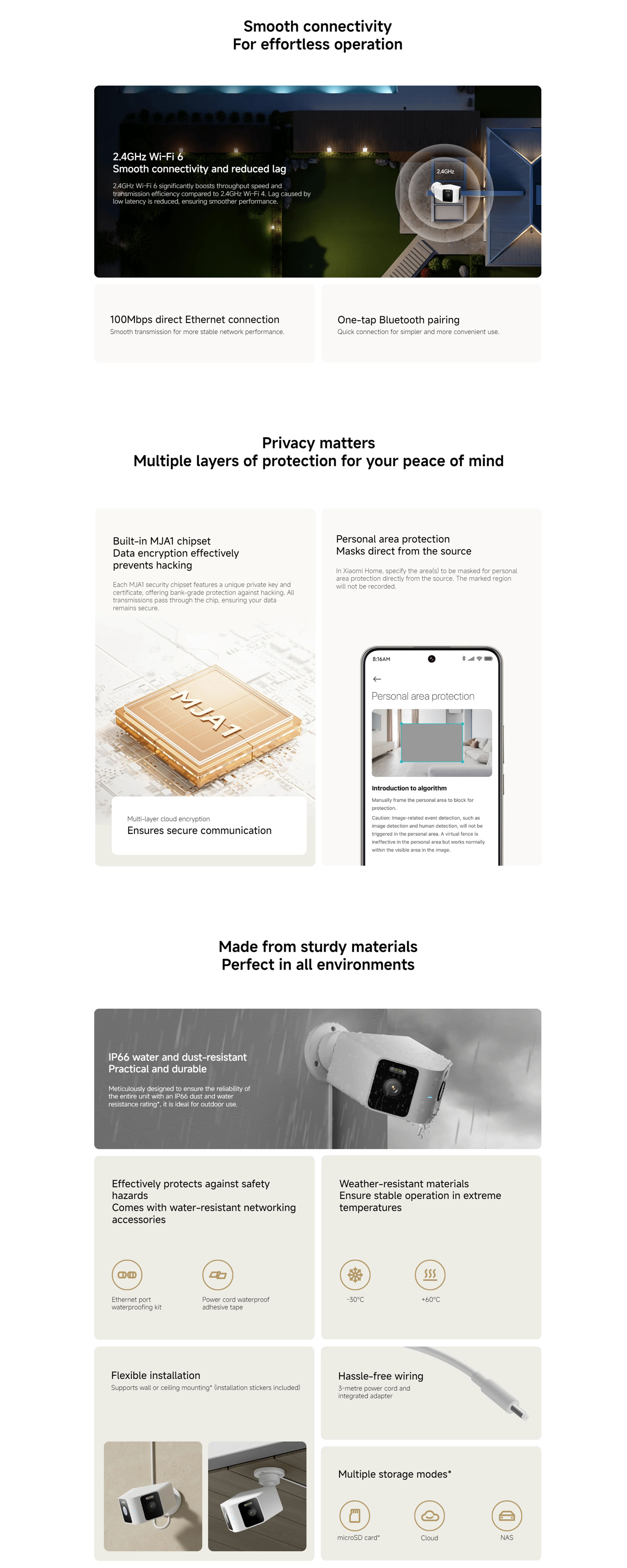 Outdoor Camera CW100 Dual | 2K 3MP Outdoor Security Cameras with Dual Lenses, Color Night Vision, 360° Pan-Tilt, AI Human Detection, IP66 Weatherproof, 2.4GHz WiFi
