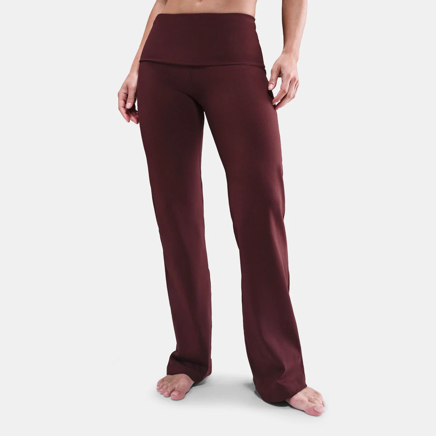 Women's One Dri-FIT Fold-Over Yoga Pants