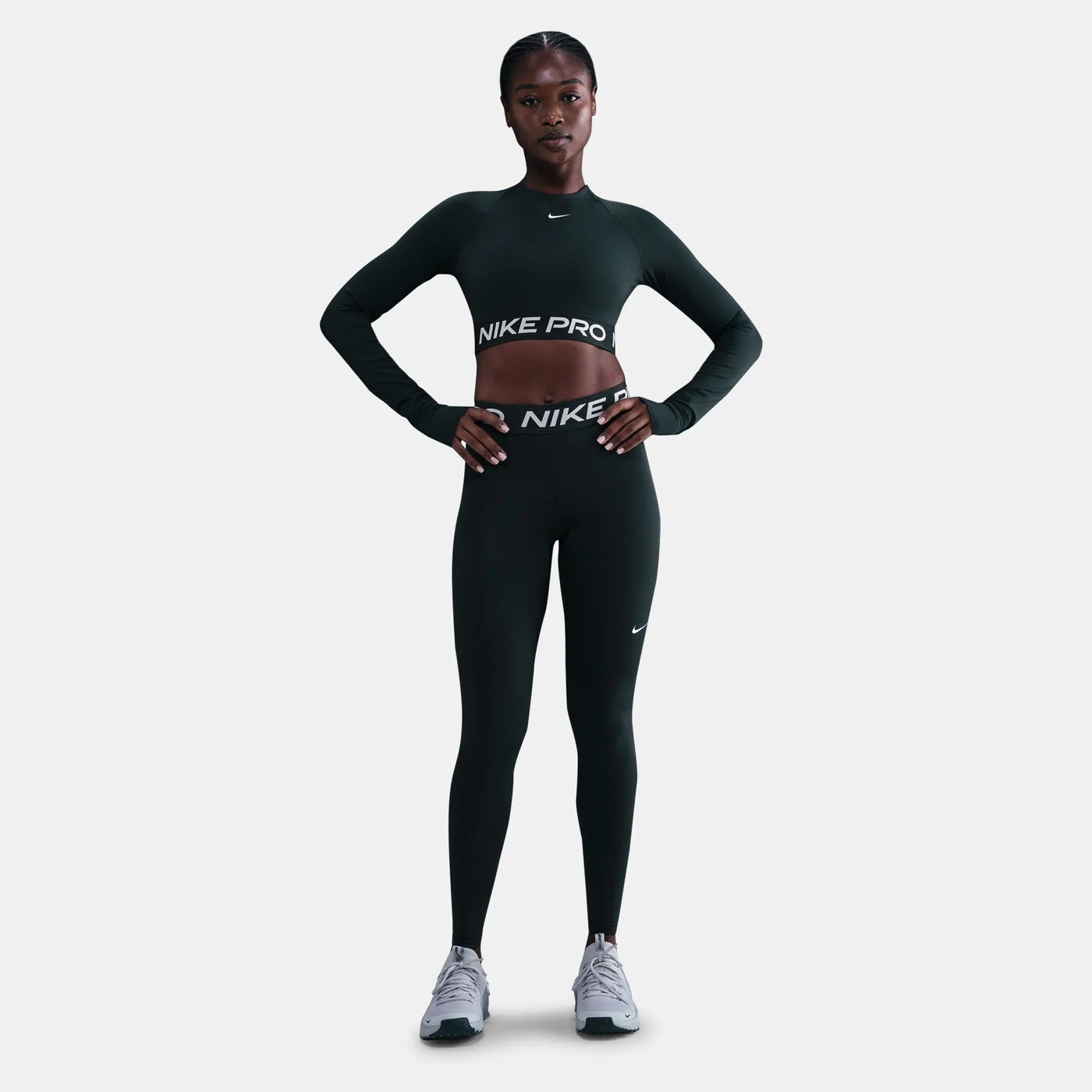 Women's Pro Mid-Rise Mesh-Panelled Leggings