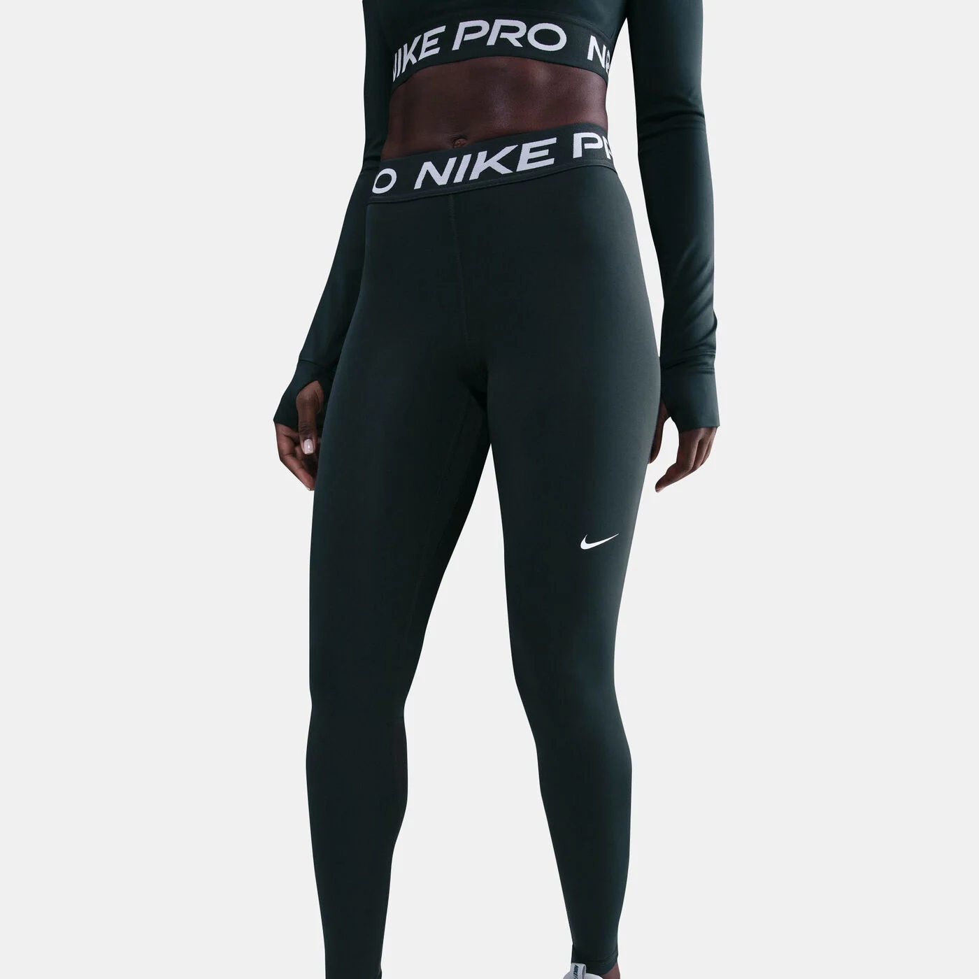 Women's Pro Mid-Rise Mesh-Panelled Leggings