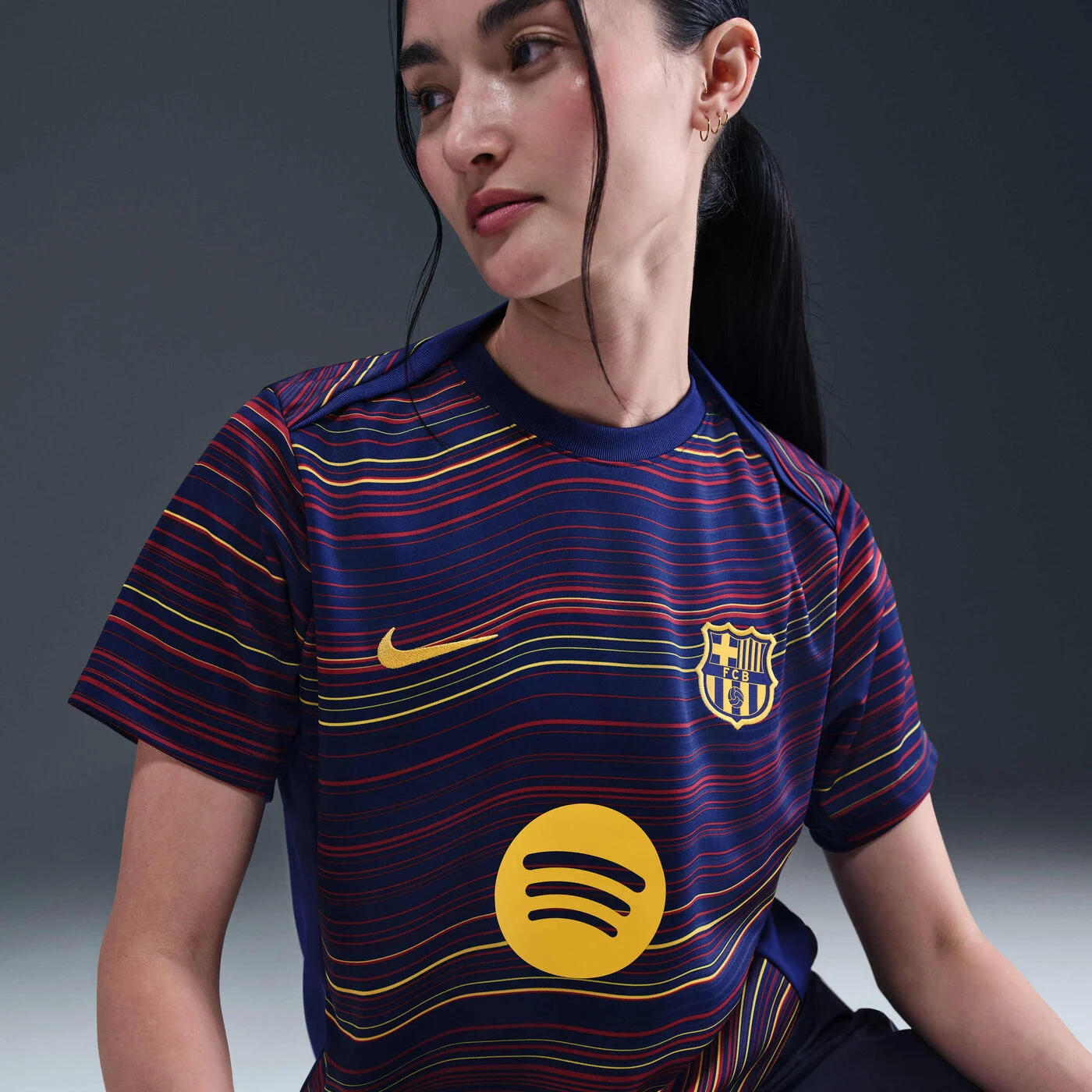 Women's FC Barcelona Academy Pro Home Pre-Match Football Top