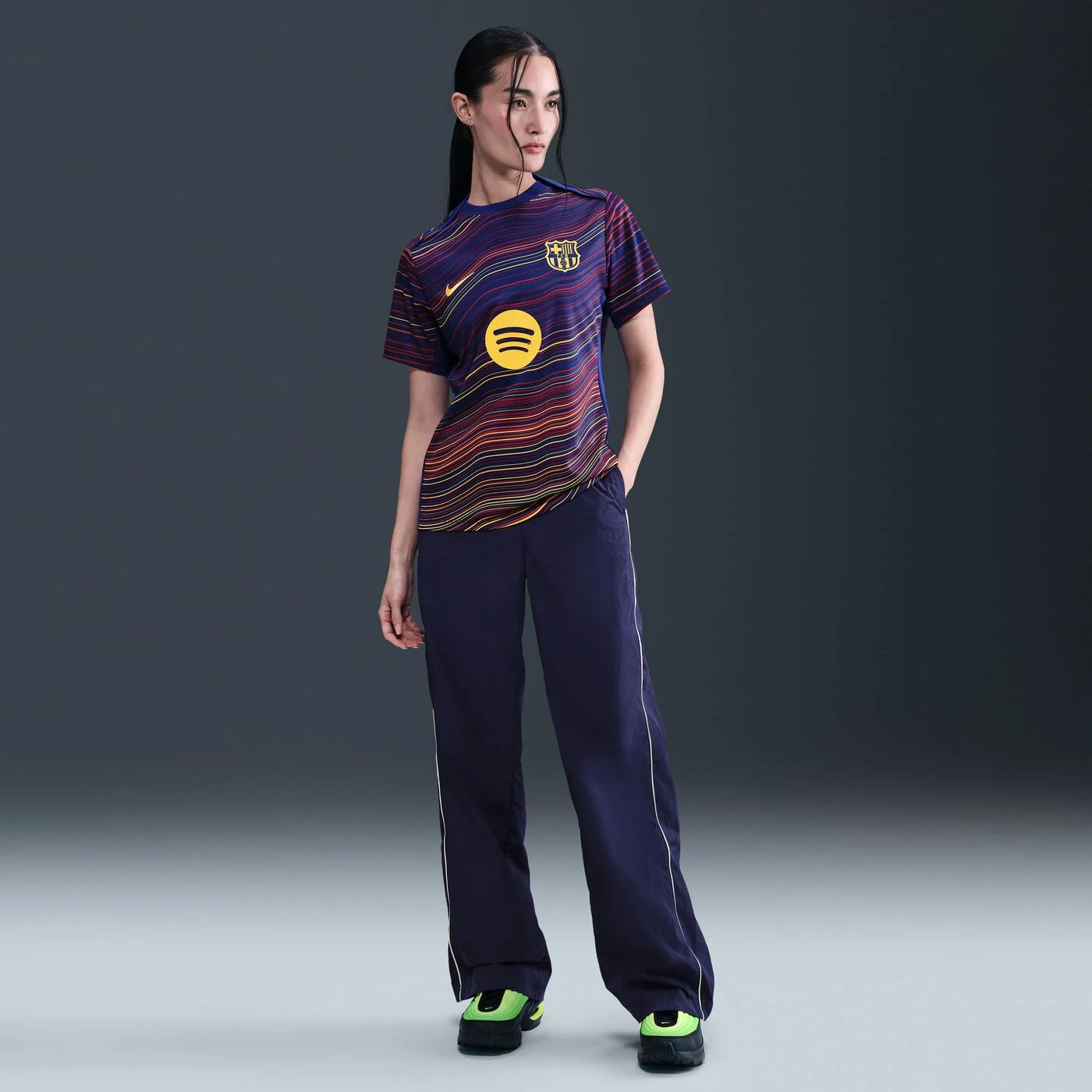 Women's FC Barcelona Academy Pro Home Pre-Match Football Top