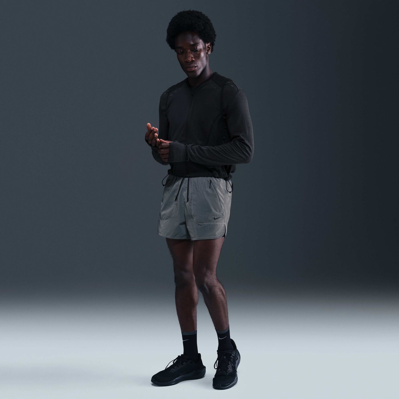 Men's 2-in-1 Reflective Running Shorts