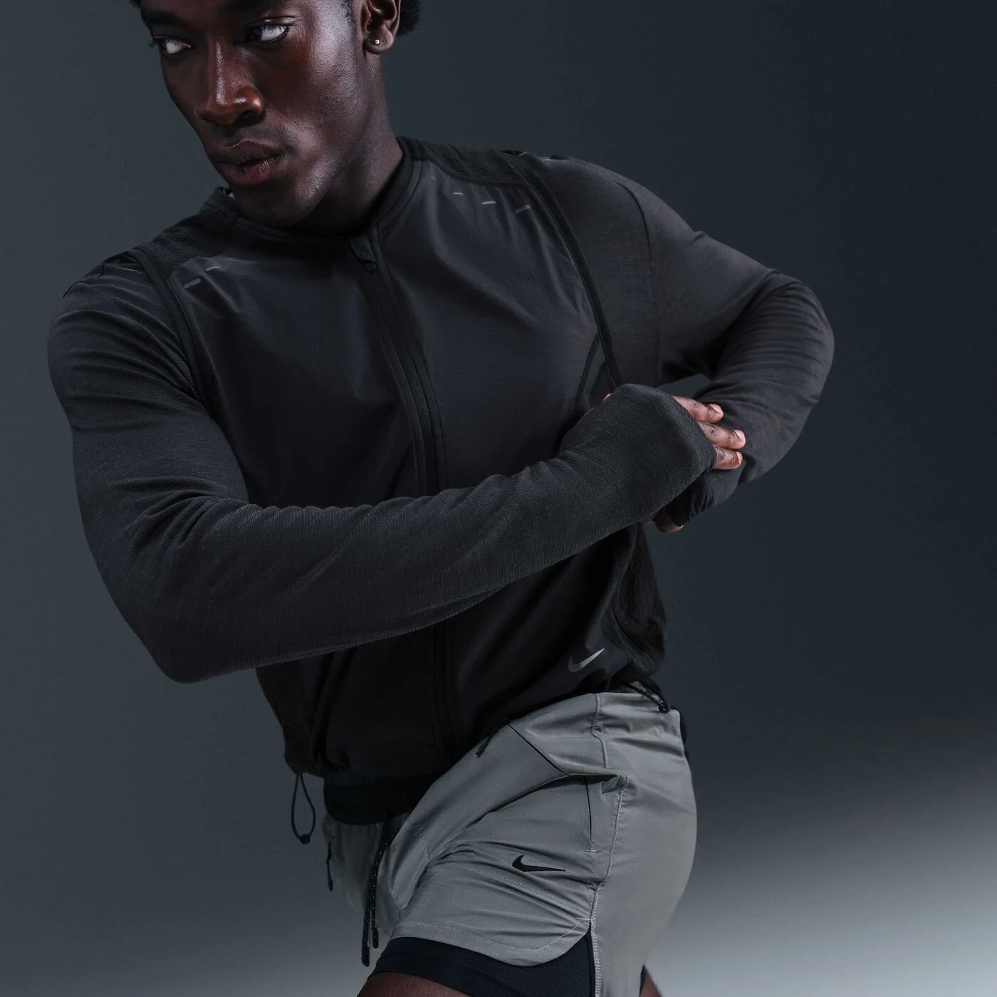 Men's 2-in-1 Reflective Running Shorts