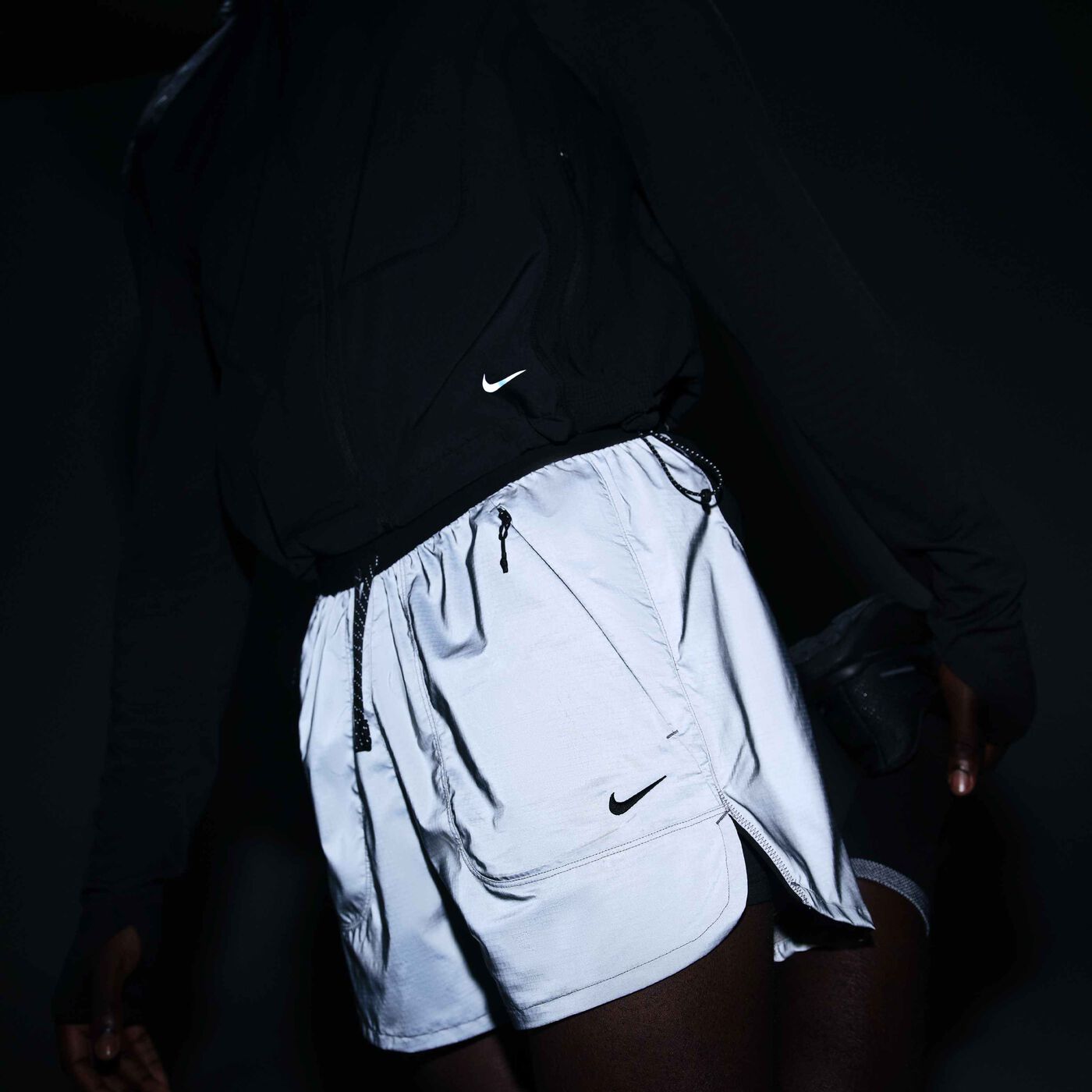 Men's 2-in-1 Reflective Running Shorts