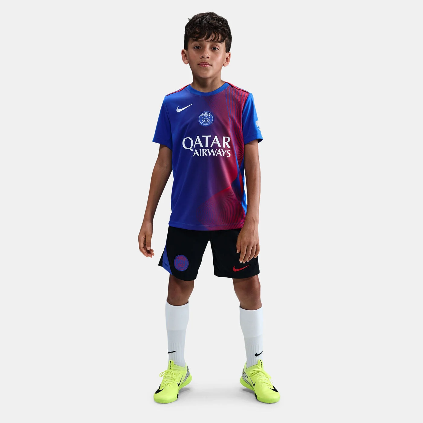 Kids' Paris Saint-Germain Academy Pro Third Pre-Match Football Top