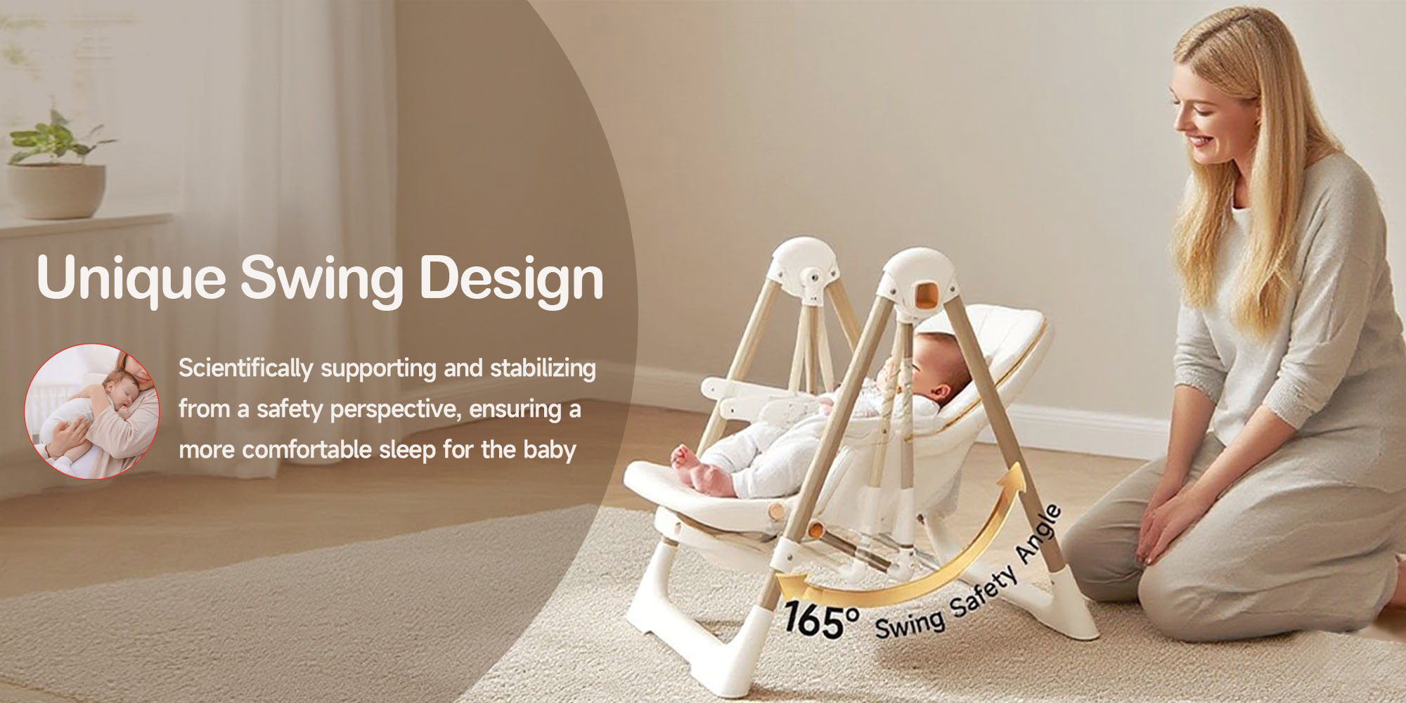 Baby High Chair | 5-Level Adjustable Foldable High Chair with Wheels & Double Trays | 4-Position Reclining Seat & 3-Stage Footrest | Safe Feeding Chair for Infants 6M-3 Years