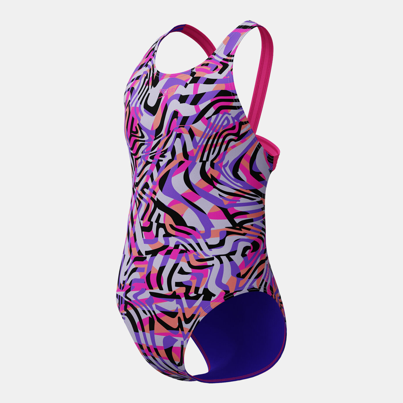 Kids' Printed Leaderback One-Piece Swimsuit
