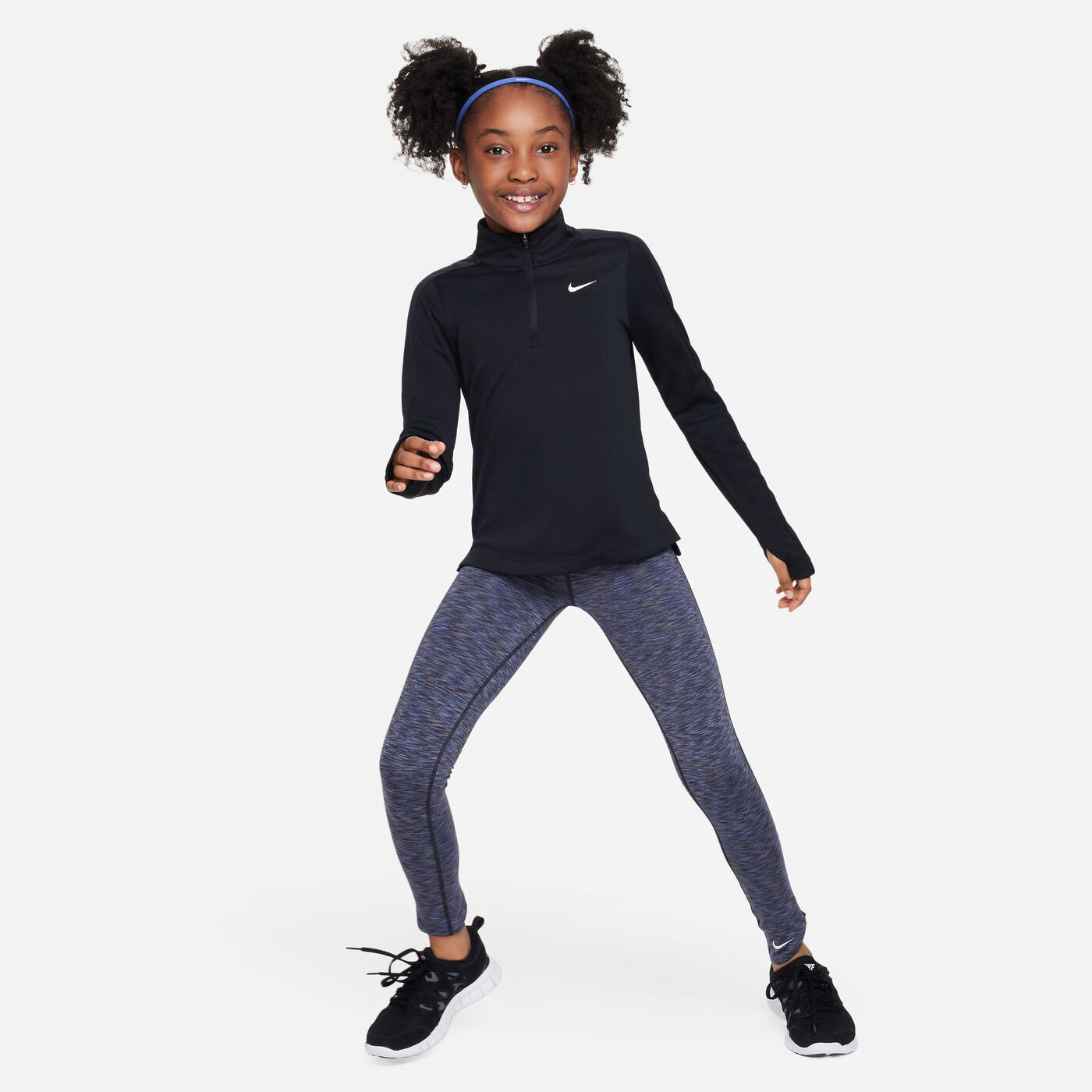Kids' Dri-FIT Long-Sleeve 1/2-Zip Top