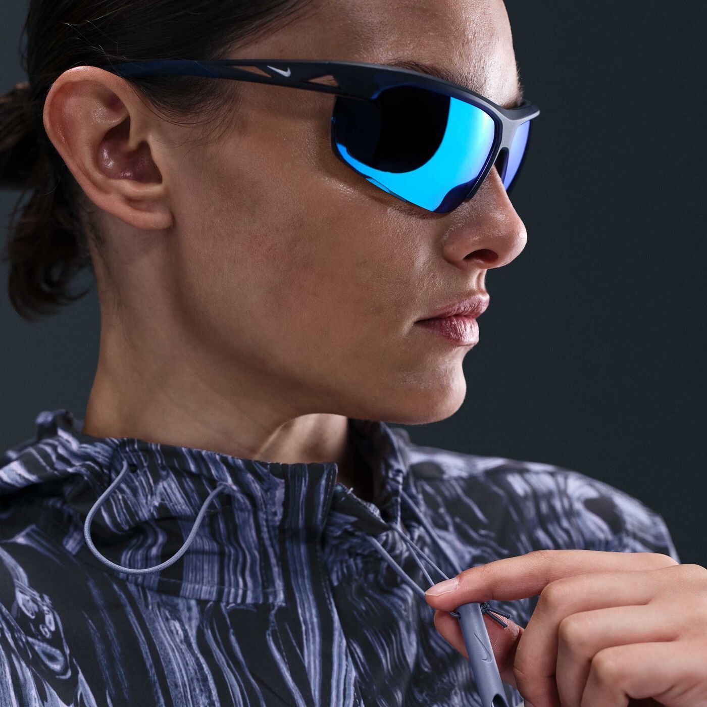 Women's Swift Repel UV Printed Running Jacket