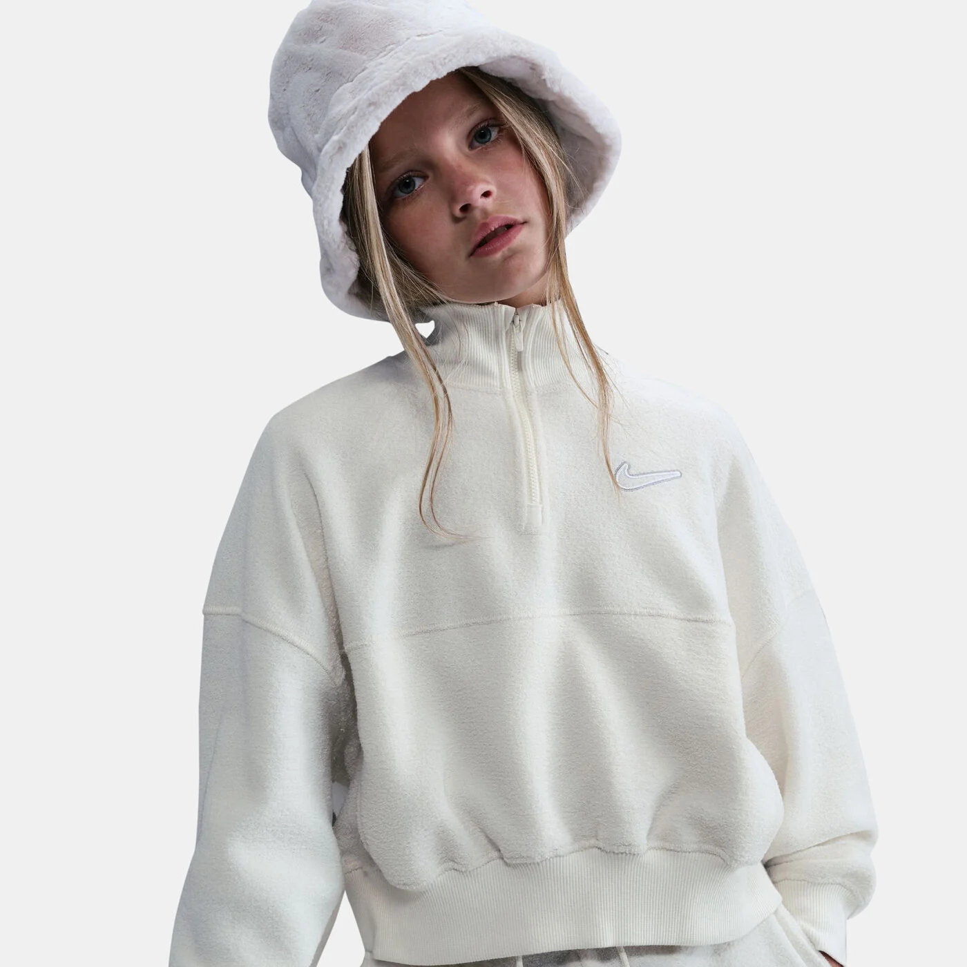 Kids' Sportswear Fleece 1/4-Zip Top