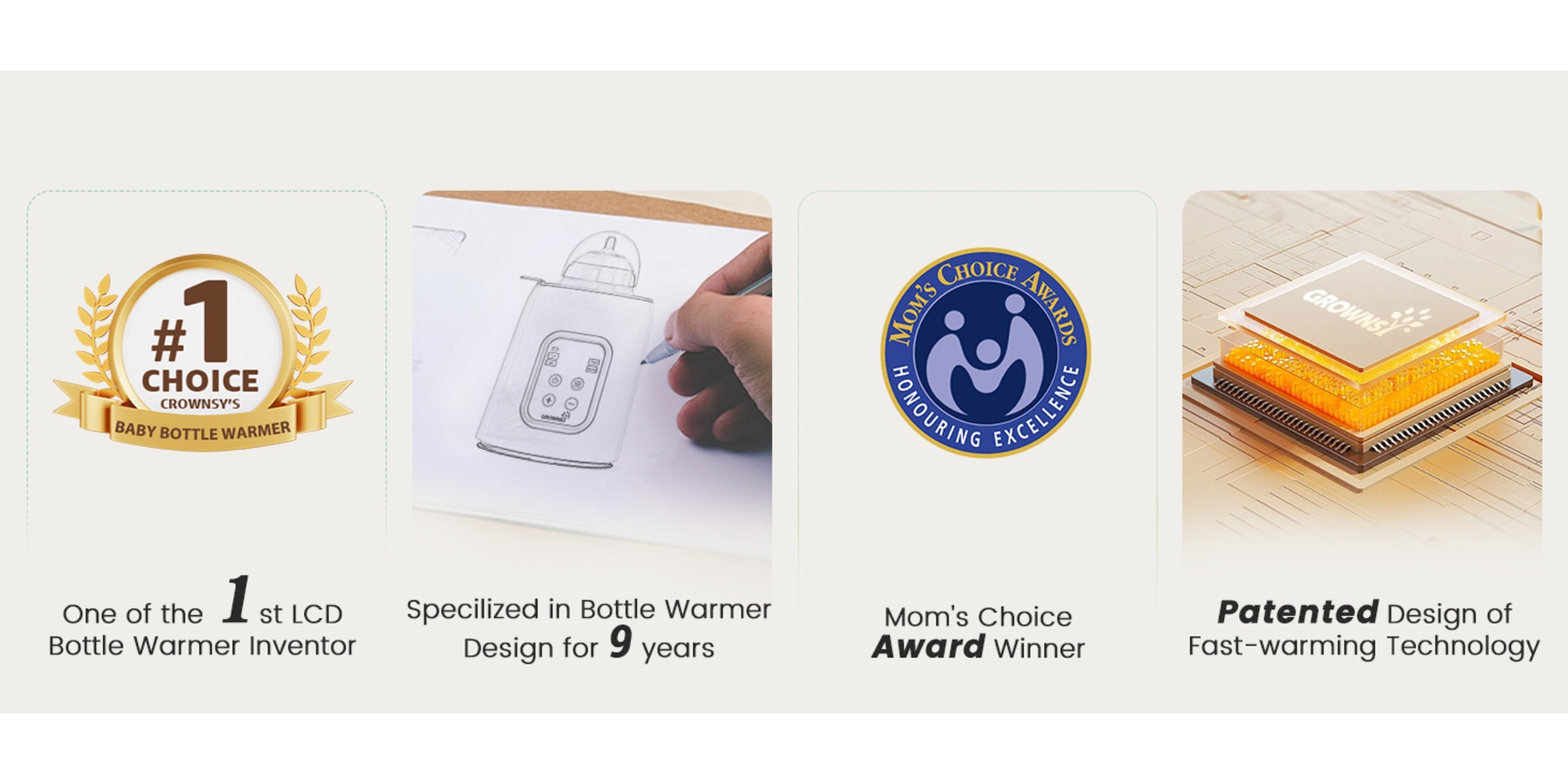 8-in-1 Fast Baby Milk Warmer with Timer for Breastmilk or Formula, Accurate Temperature Control, with Defrost, Sterili-zing, Keep, Heat Baby Food Jars Function