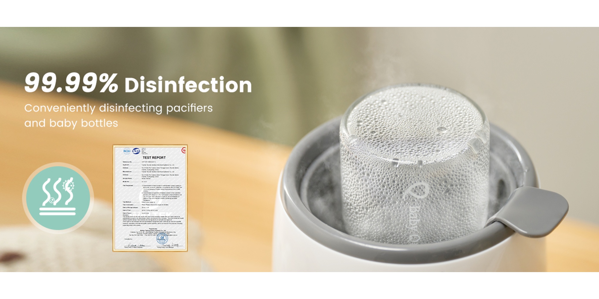 8-in-1 Fast Baby Milk Warmer with Timer for Breastmilk or Formula, Accurate Temperature Control, with Defrost, Sterili-zing, Keep, Heat Baby Food Jars Function