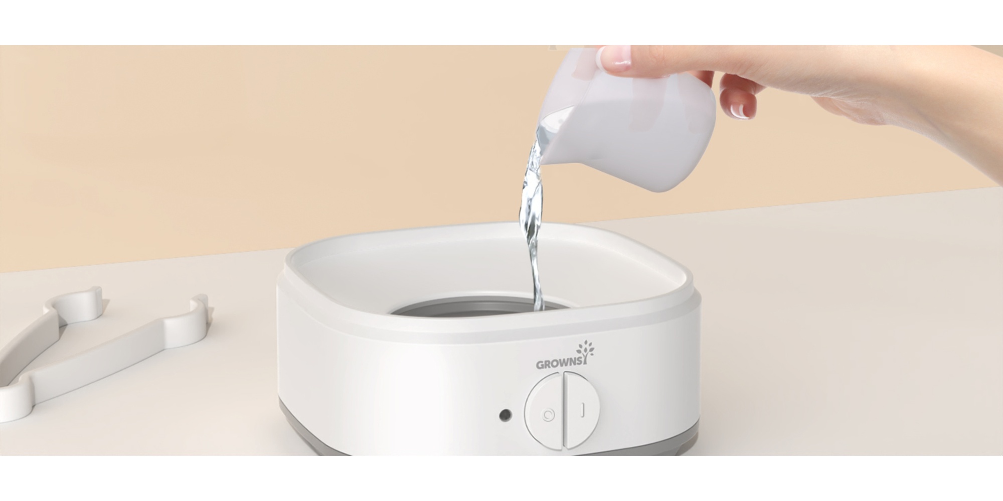 Bottle Sterilizer, Baby Bottle Steam Sterilizer, Electric Baby Bottle Sanitizer with Timer for Baby Bottles, Pacifiers, Pump Parts