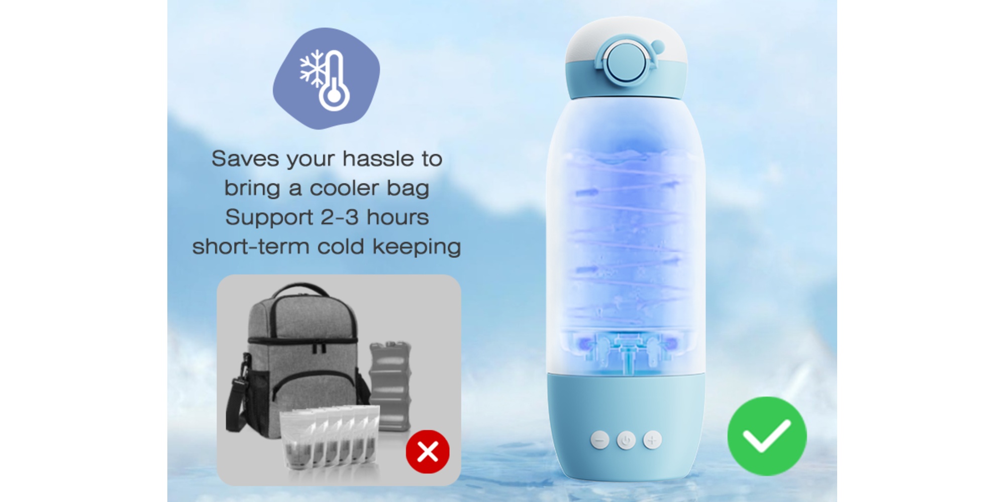 Portable Bottle Warmer for Breast Milk â€“ Fast, Even Heating with Precise Temperature Control â€“ USB-C Rechargeable, Leak-Proof, Travel-Friendly Baby Bottle Heater for On-the-Go Moms