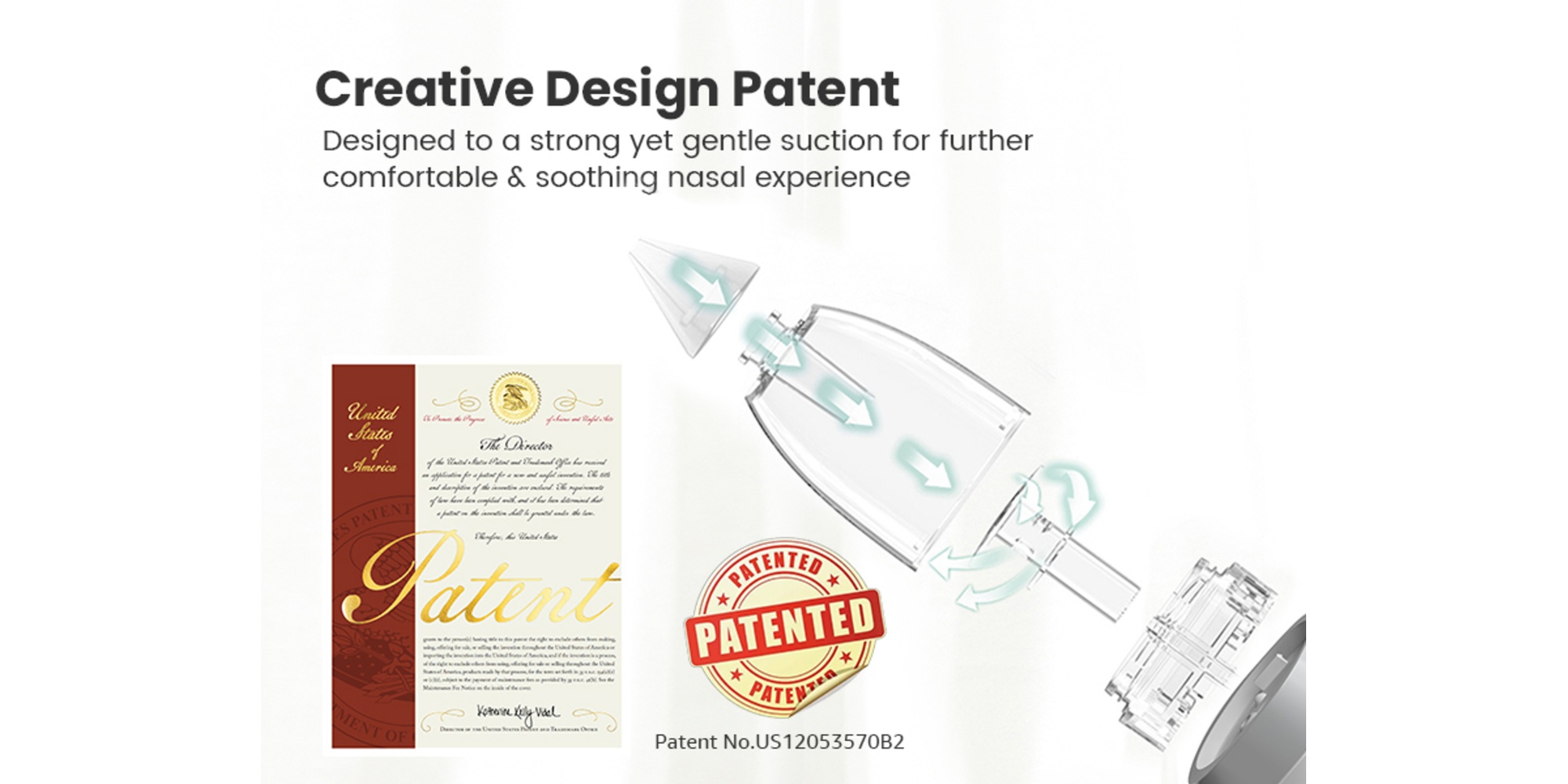 Nasal Aspirator for Baby, Electric Baby Nose Sucker with Larger Suction Chamber and More Powerful Suction, Automatic Nose Cleaner with Music and Light Soothing Function