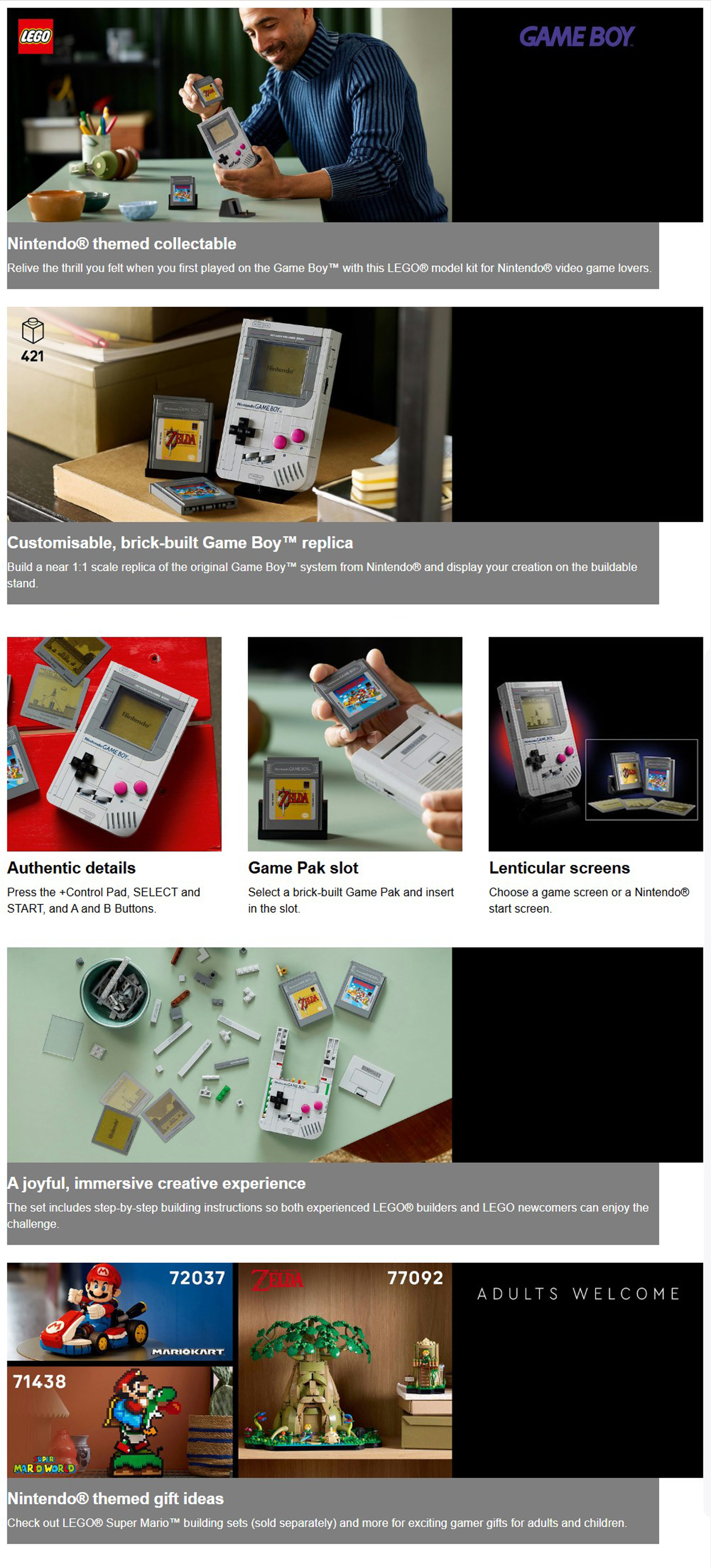 Super Mario Game Boy™ 72046 (421) Pieces