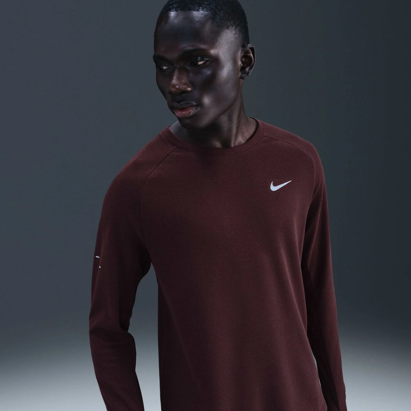 Men's Stride Waffle Crew Running Top