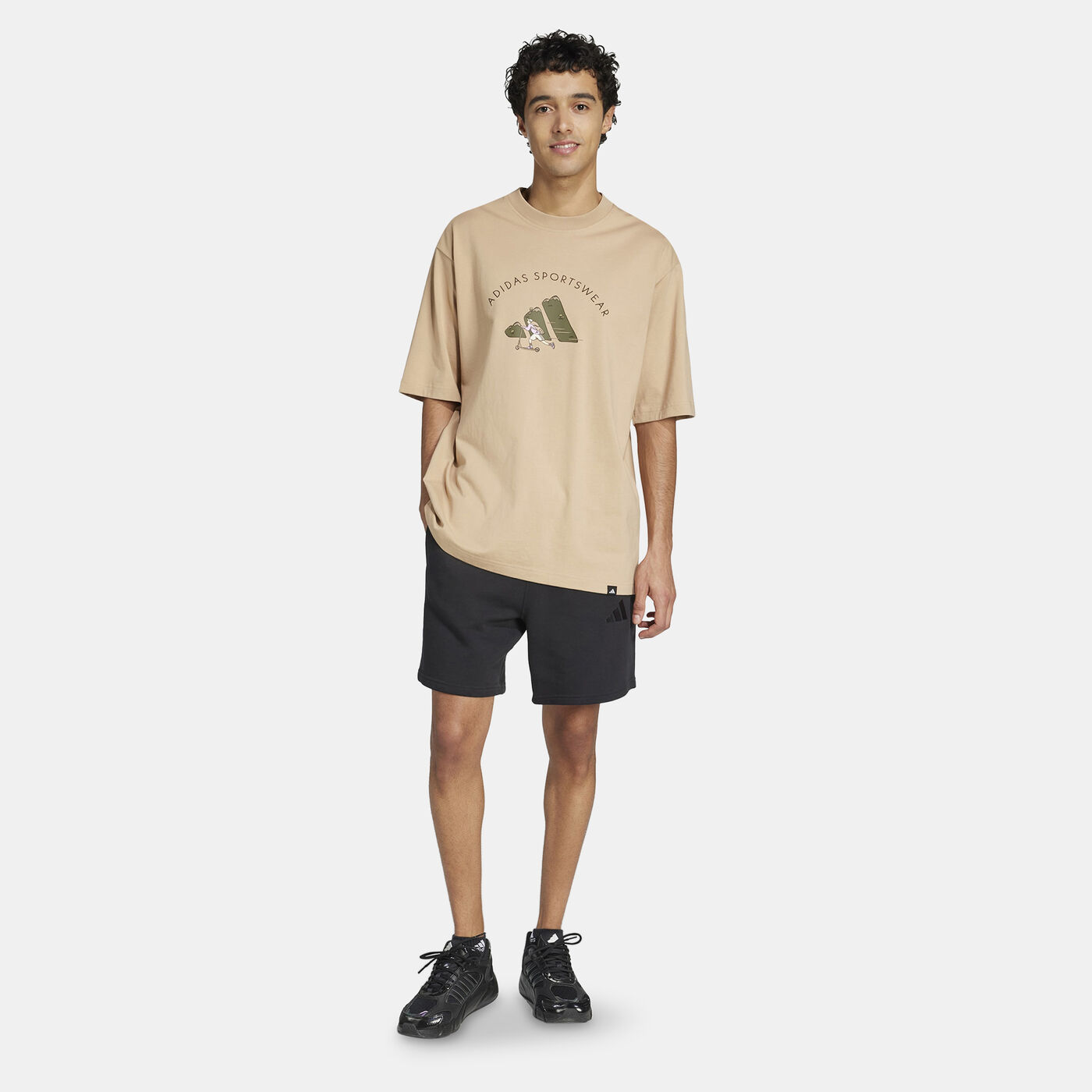 Men's Codes Doodle Scooter Graphic T-Shirt