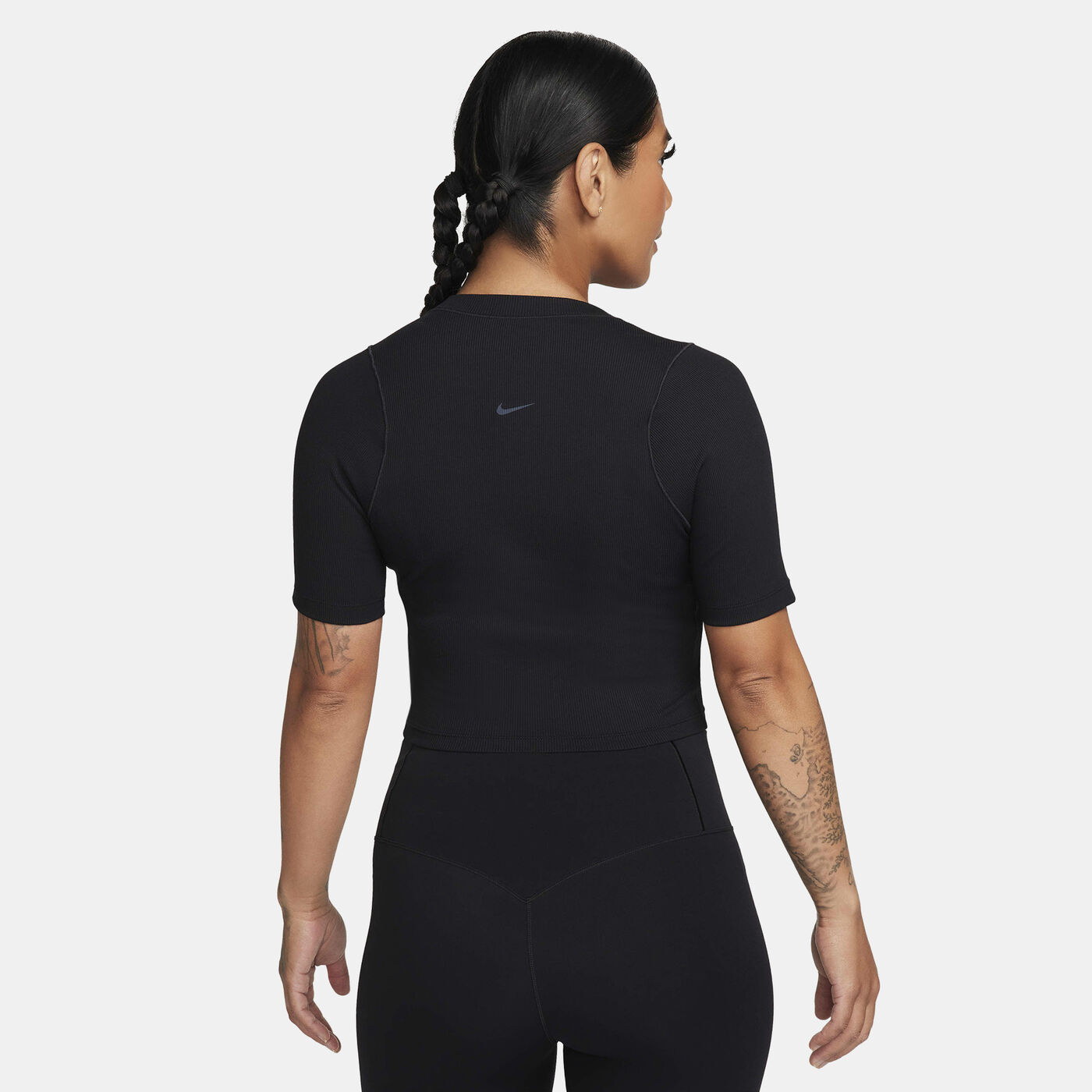 Women's Dri-FIT Zenvy Rib Training Crop Top