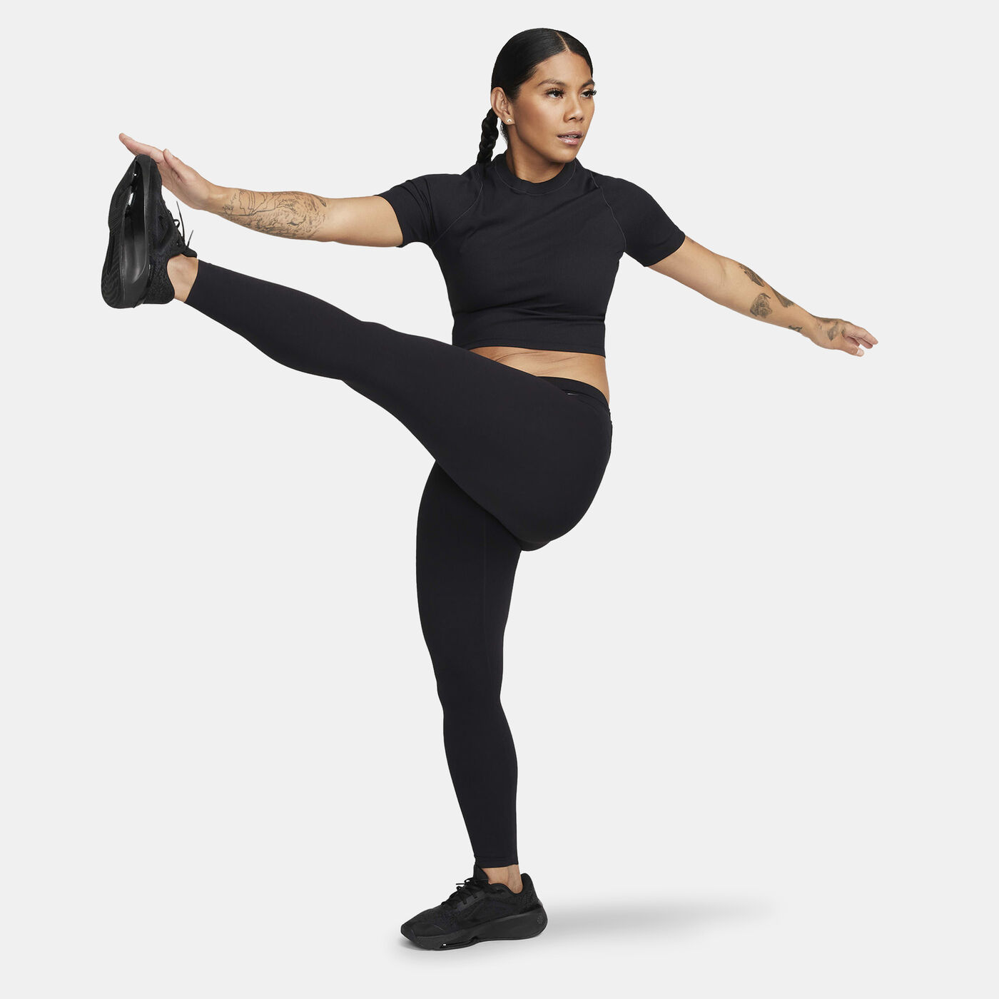 Women's Dri-FIT Zenvy Rib Training Crop Top