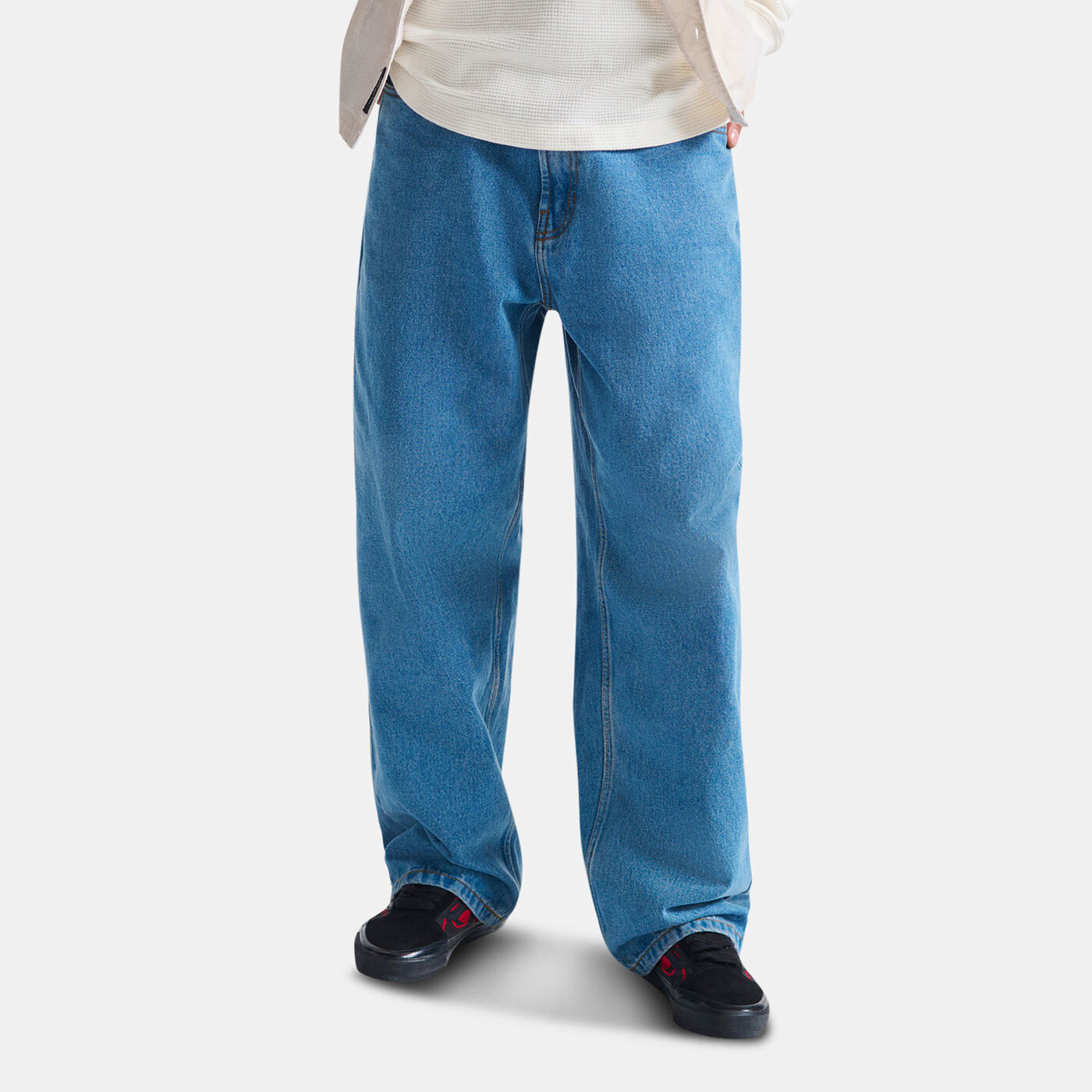 Men's Check-5 Baggy Denim Pants