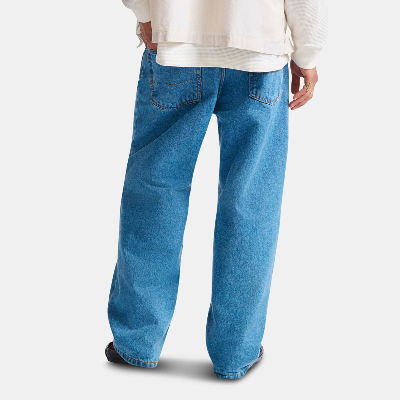 Men's Check-5 Baggy Denim Pants
