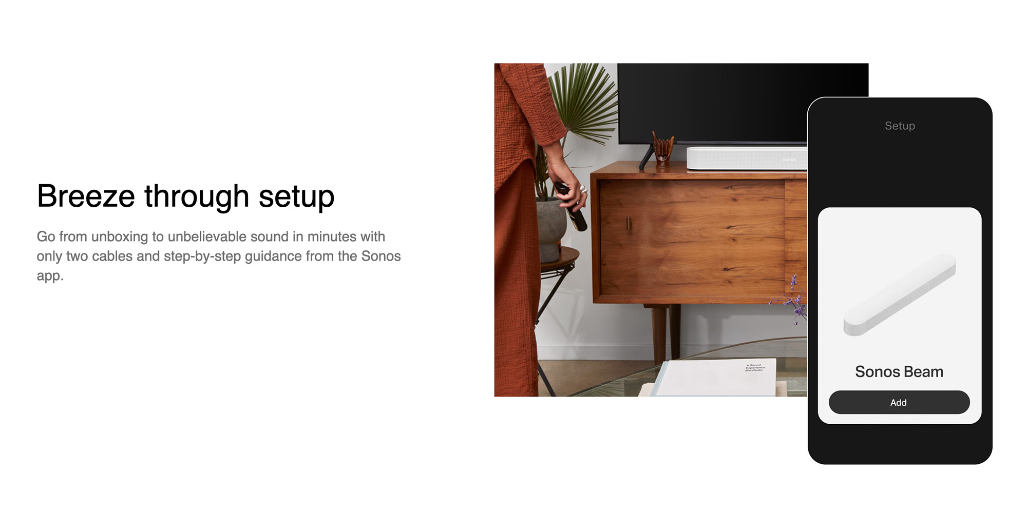 Beam (Gen 2) - Compact Soundbar with Dolby Atmos and Voice Control - BEAM2UK1BLK Black