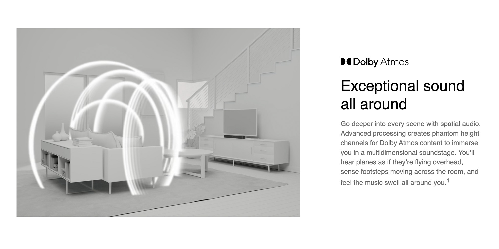 Beam (Gen 2) - Compact Soundbar with Dolby Atmos and Voice Control - BEAM2UK1BLK Black