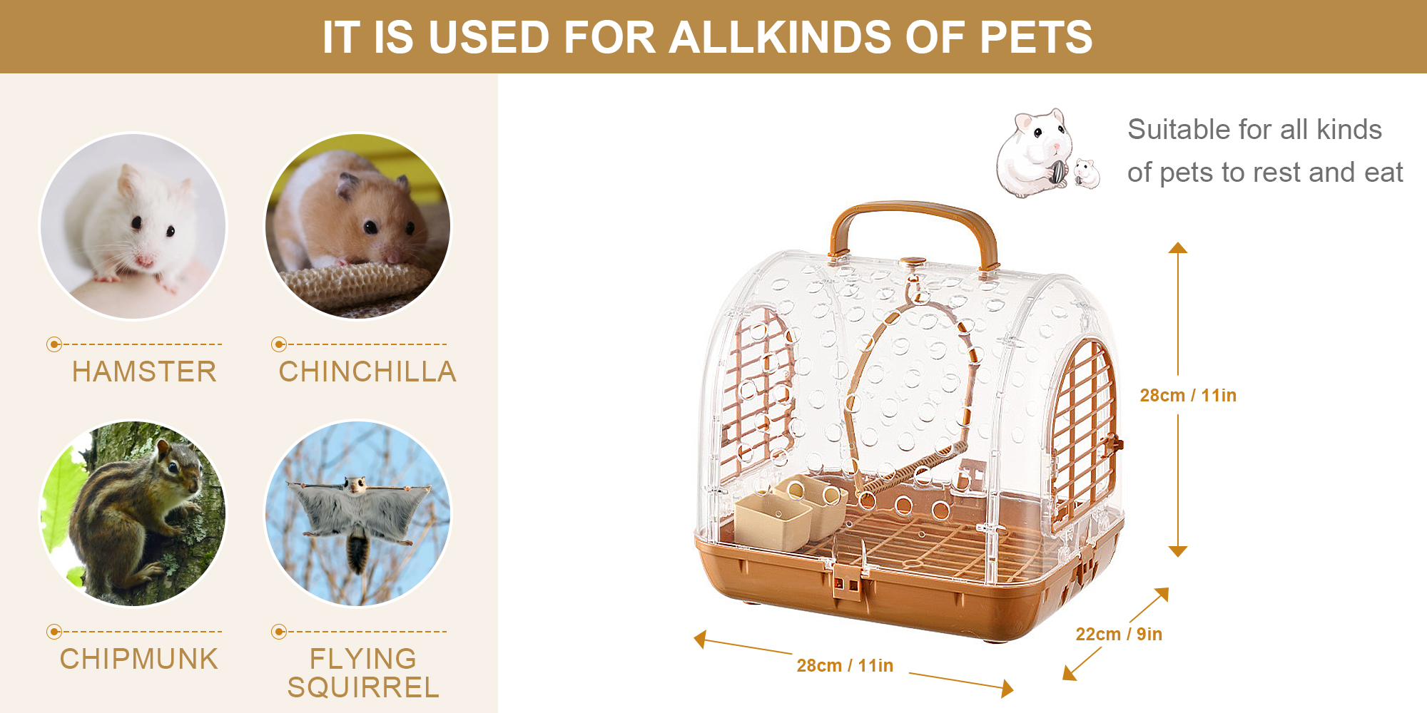 Portable Bird Cage Bird Carrier Bag Bird Travel Cage Walk Birds Portable Takeout Cages Bird Travel Carrier Breathable Lightweight Parrot Bird Cage