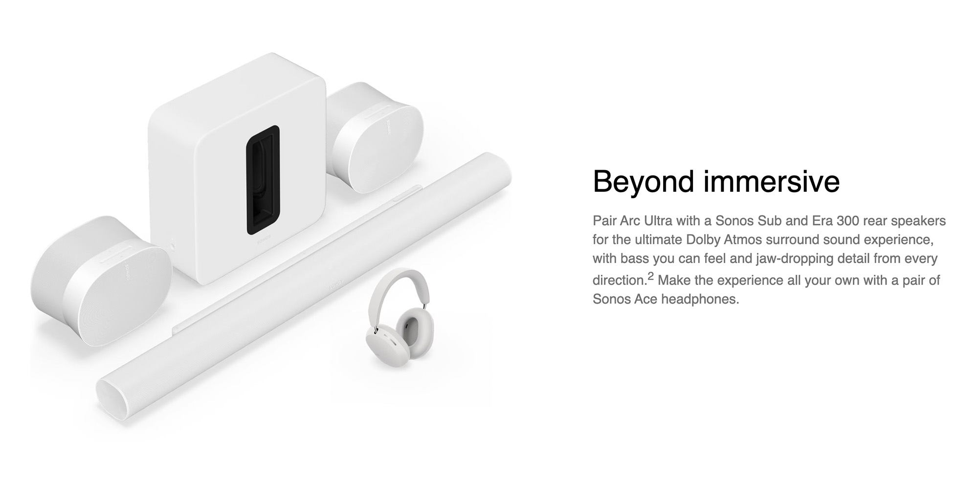 Arc Ultra - Premium Soundbar with Dolby Atmos and Voice Control - 9.1.4 Surround Sound for TV and Music - ARCG2UK1BLK Black