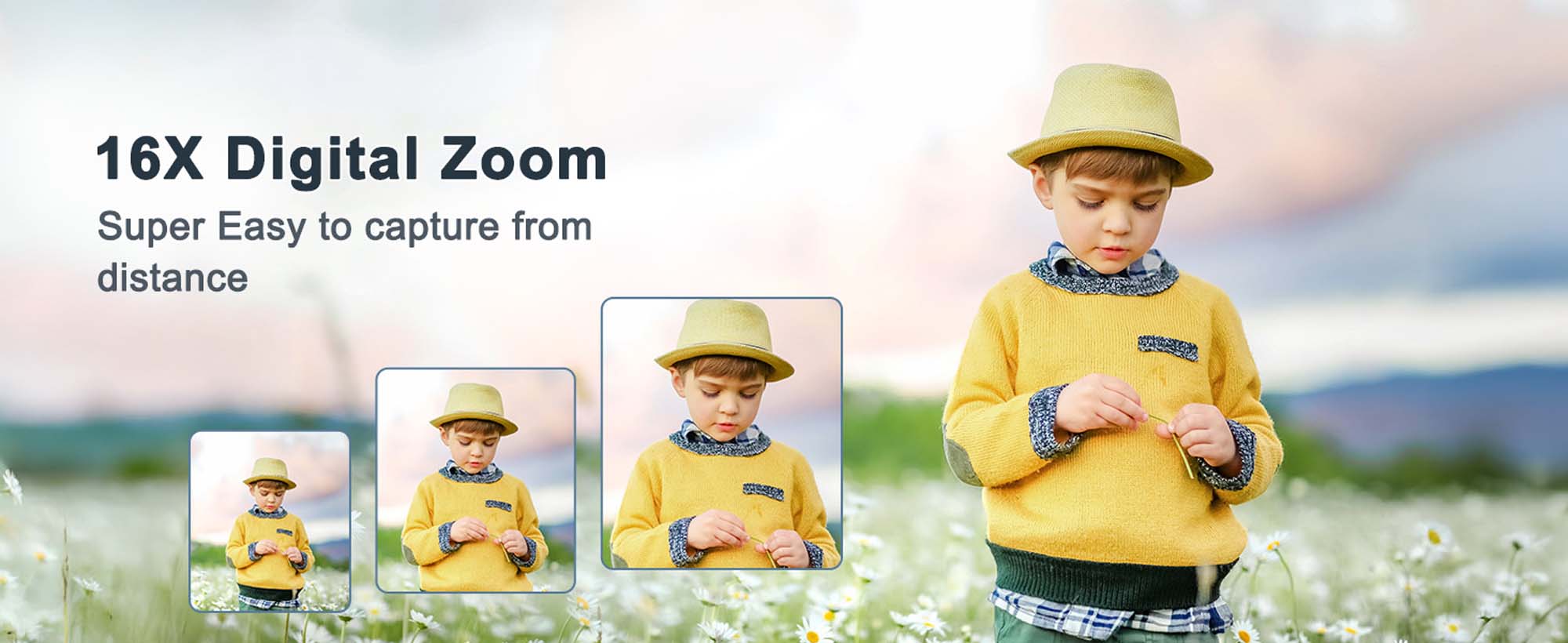 Digital Camera - 50 Megapixels HD, 4K Video Recording, 16x Optical Zoom, Anti-Shake Functionality, Perfect for Teenagers and Children, Includes 32GB SD Card