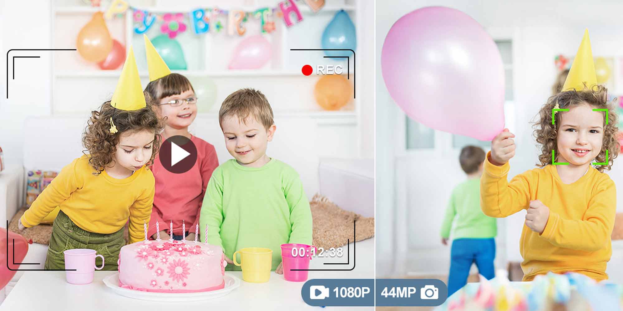 Digital Camera, 50MP Full HD 1080P Camera with 16x Zoom Anti-Shake, Compact Camera for Teens Girls Boys, Kids Camera with 32GB SD Card