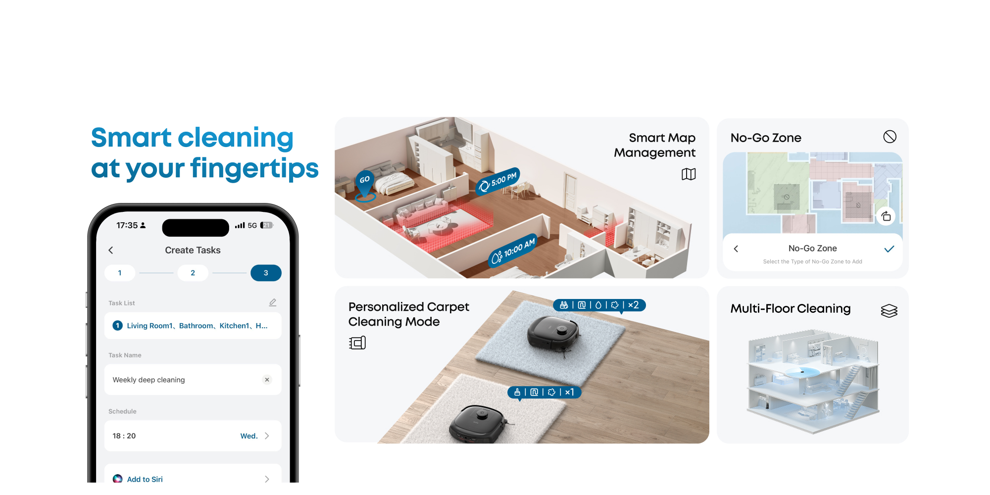 eufy Robot Vacuum Omni E28, HydroJet™ System, Portable Deep Cleaner, Turbo Suction, DuoSpiral™ Detangle Brushes, CornerRover™ Arm 40 W T2352V11 black