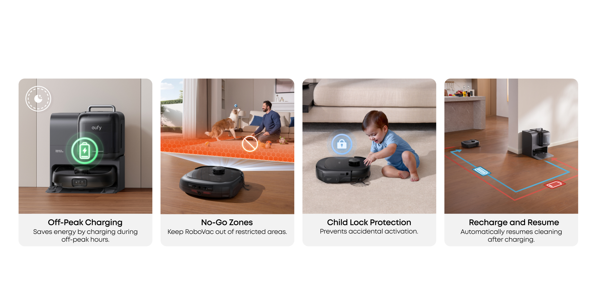 eufy Robot Vacuum Omni E28, HydroJet™ System, Portable Deep Cleaner, Turbo Suction, DuoSpiral™ Detangle Brushes, CornerRover™ Arm 40 W T2352V11 black