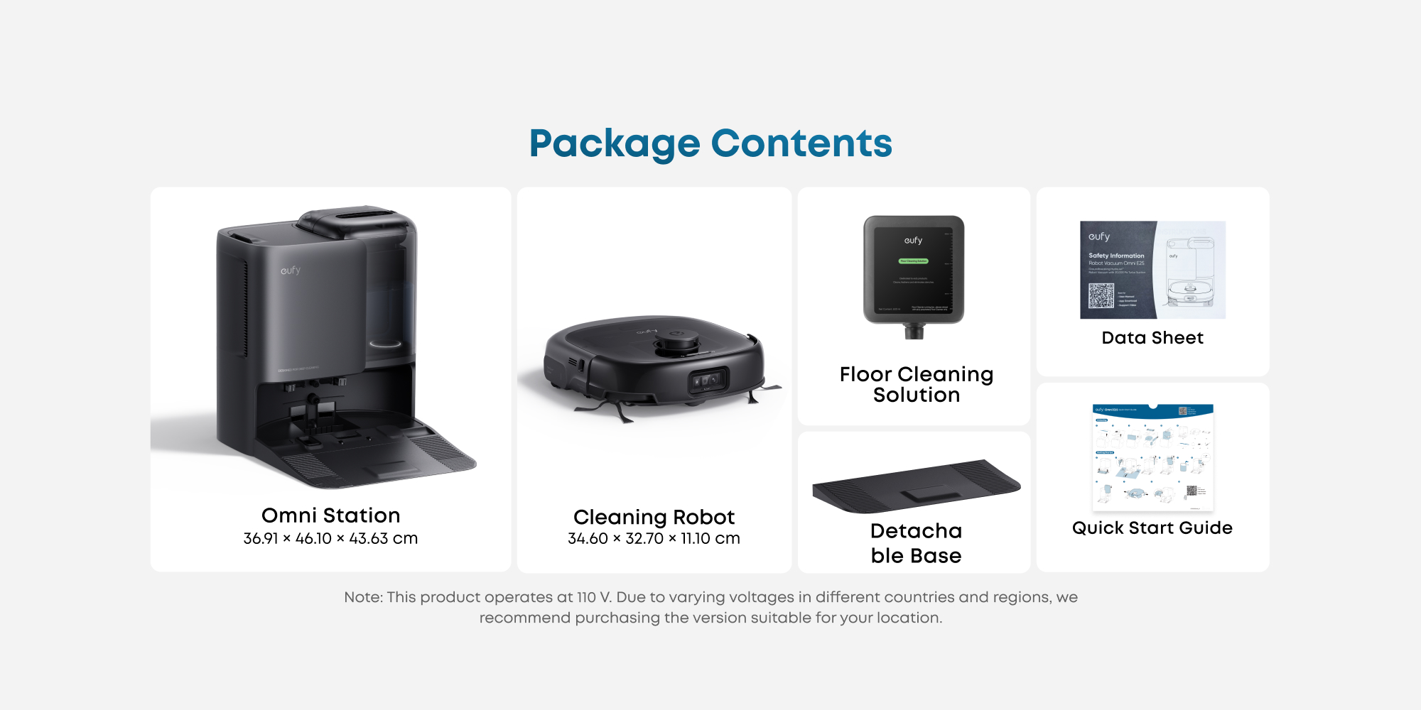 E25 Omni Robot Vacuum Cleaner with Mop, HydroJet System, 20,000 Pa Turbo Powerful Suction, Zero Tangling, Corner-to-Edge Deep Cleaning and Mop Lifting, with Auto All-In-One Station 60 W T2353 Black