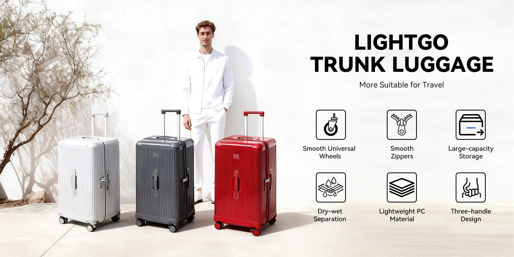 7672 Beige small size suitcase PC Suitcase Trunk case check in luggage 22 inch with TSA travel case YKK zip