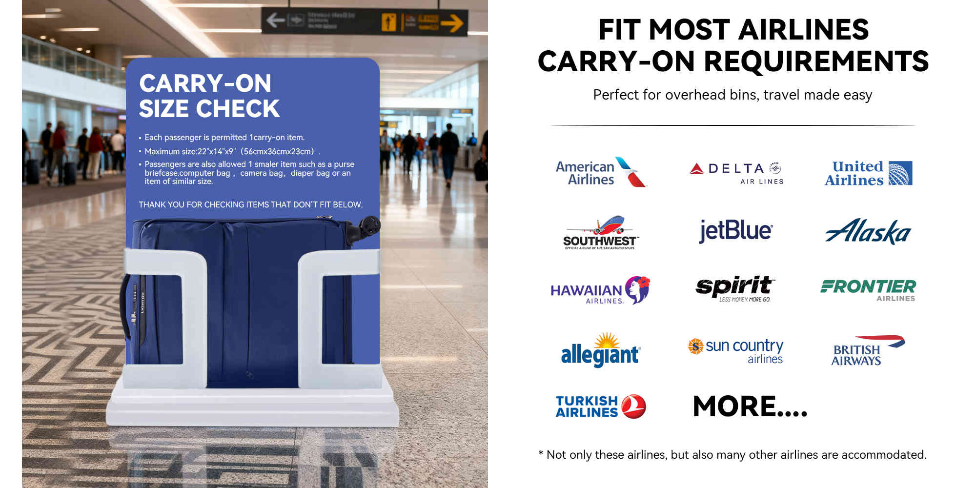 6947 cabin size Suitcase carry on Suitcase soft spinner luggage 20inch with TSA lock waterproof zipper travel case Navy color ultra-light case