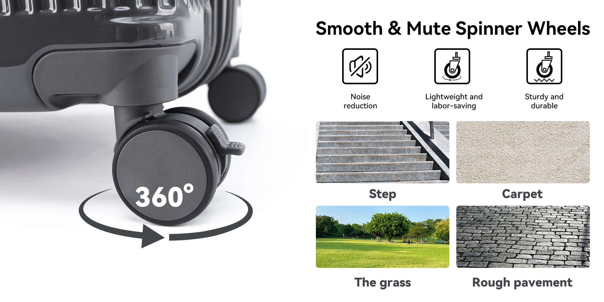 7672 Carbon Grey middle size suitcase PC Suitcase Trunk case check in luggage 28 inch with TSA travel case YKK zipper