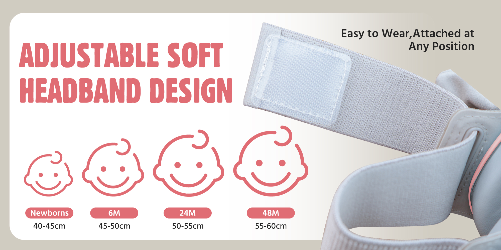 Baby Ear Muffs, Baby Headset, Baby Plane Ear Muffs Noise Protection for Infant and Babies 0- 48 Months, Baby Earplug, 24dB Sound Reduction, Adjustable Ear Muffs for Ear Protection, Hearing Damage & Improves Sleep,Travel (Pink)