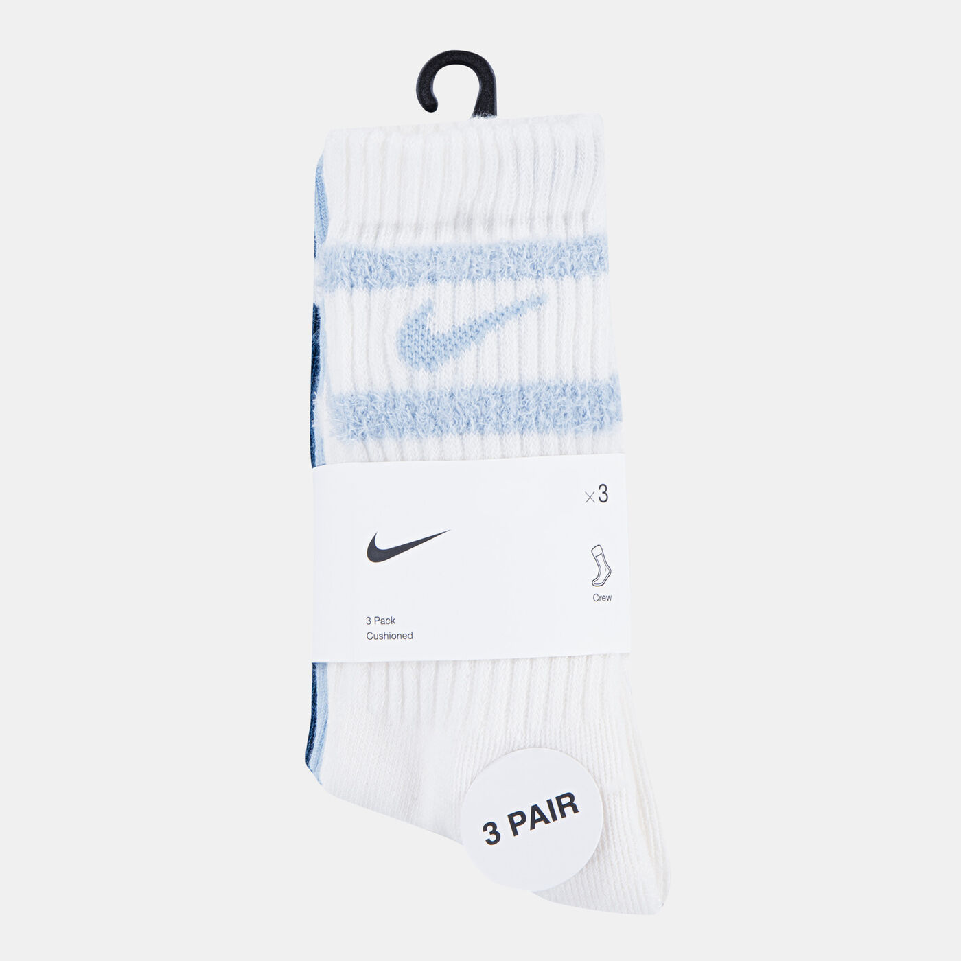 Kids' Feather Stripe Crew Socks (3 Pairs)