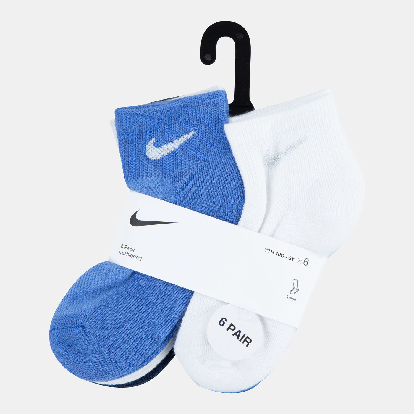 Kids' Holiday Gift Quarter-Crew Socks (6 Pack)